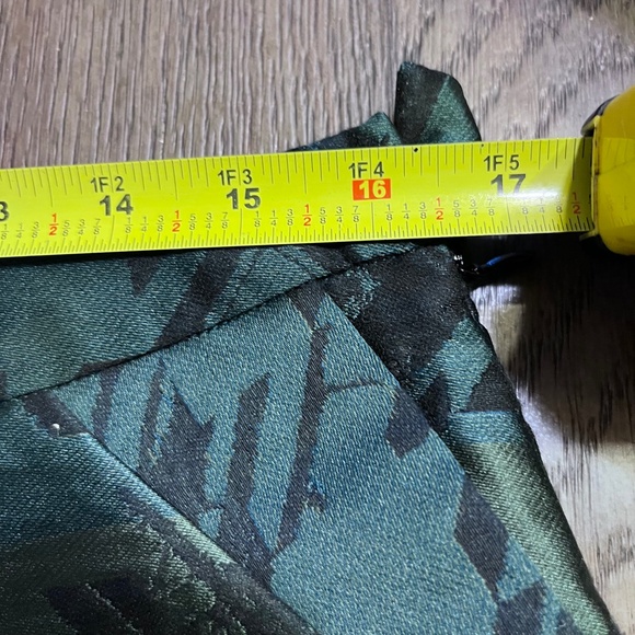 NWT Designer Risto Green/Teal Jacquard Skort Shorts w/ Pockets - Picture 14 of 16